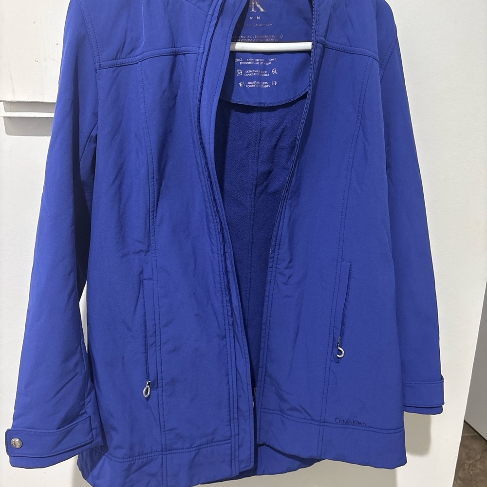 Calvin Klein Women's Vibrant Blue Utility Jacket